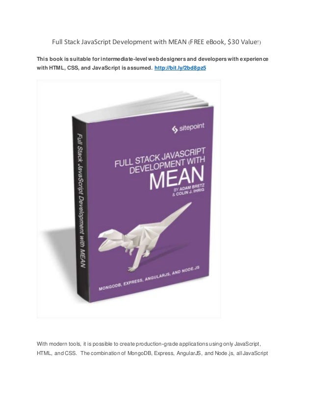 Full Stack JavaScript Development with MEAN
